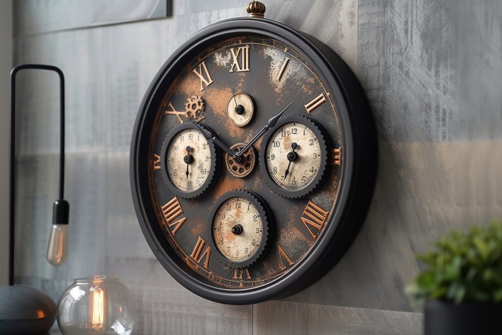 Intégrer une horloge murale industrielle dans un décor contemporain&nbsp;: astuces et idées