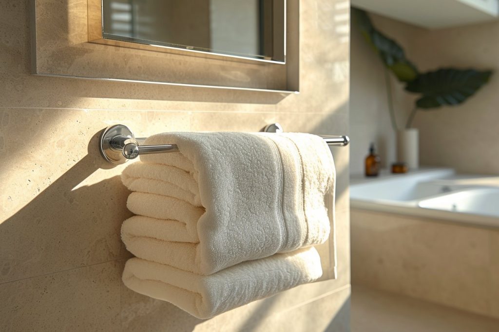 Trouver la hauteur idéale pour votre porte-serviette de salle de bain