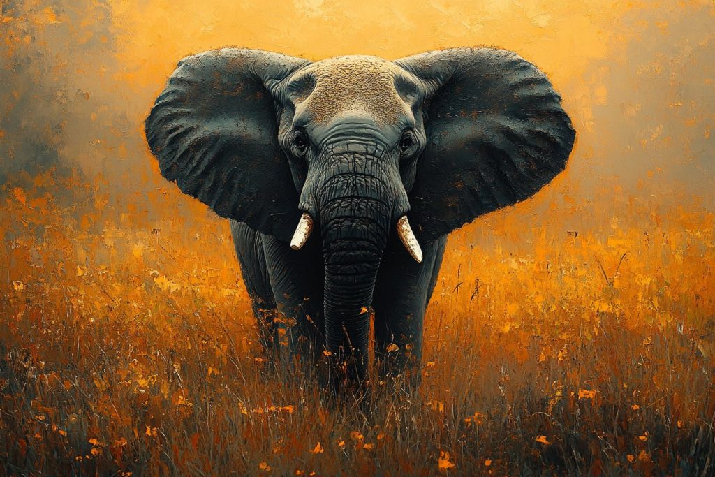 Art et puissance : l&rsquo;impact des tableaux éléphant