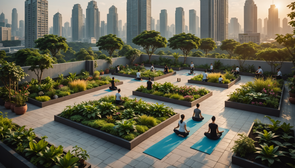 Jardins cachés et terrasses fleuries à Shenzhen