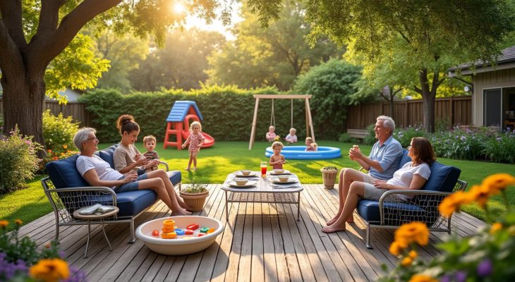 découvrez comment aménager un extérieur chaleureux et convivial, idéal pour profiter de moments en famille en toute convivialité.