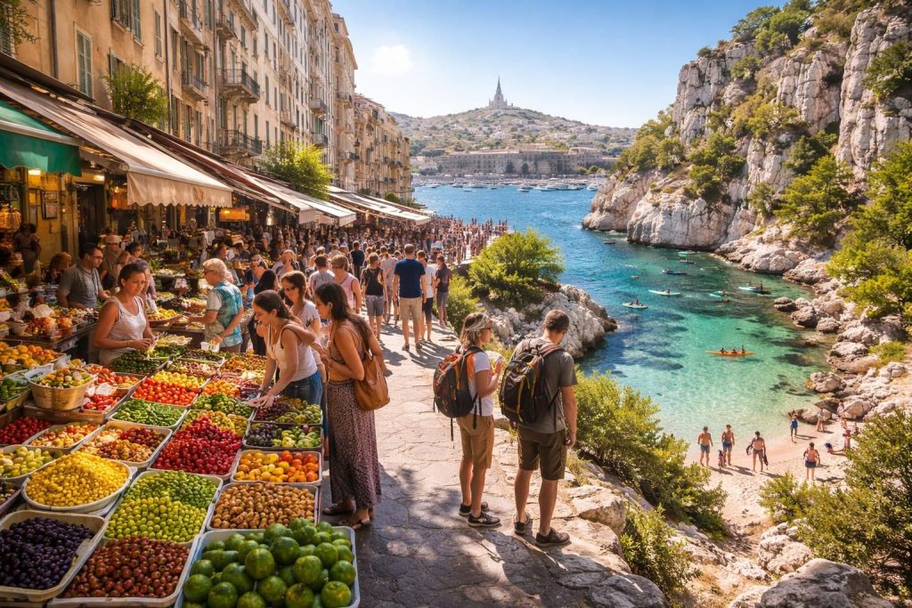 Bons plans Marseille avec marchés Noailles, Vieux-Port et activités gratuites calanques