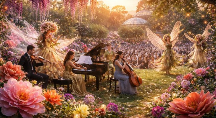 plongez dans un univers unique où la nature rencontre la musique avec nos spectacles floraux musicaux, concerts botaniques et performances artistiques captivantes.