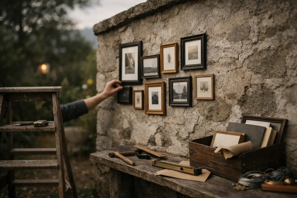 Composer un mur de cadres : hauteur, marges et alignements