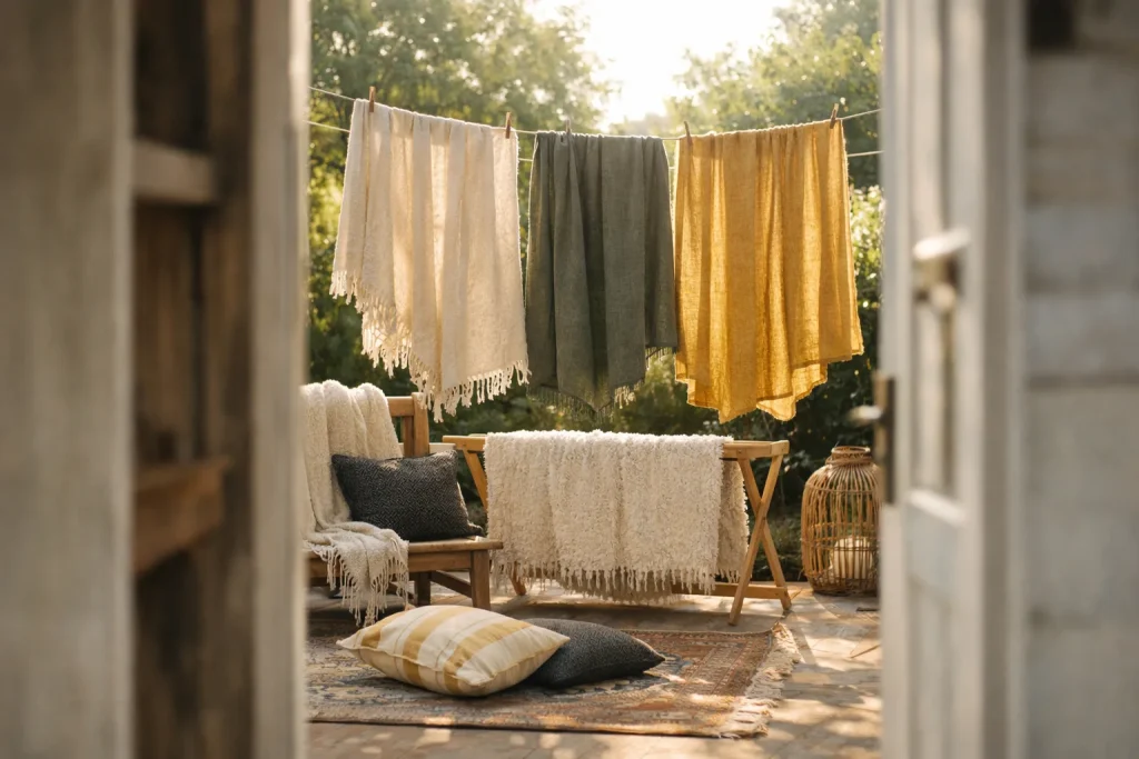 Rideaux, tapis, coussins : leur rôle avant d&rsquo;être décoratifs