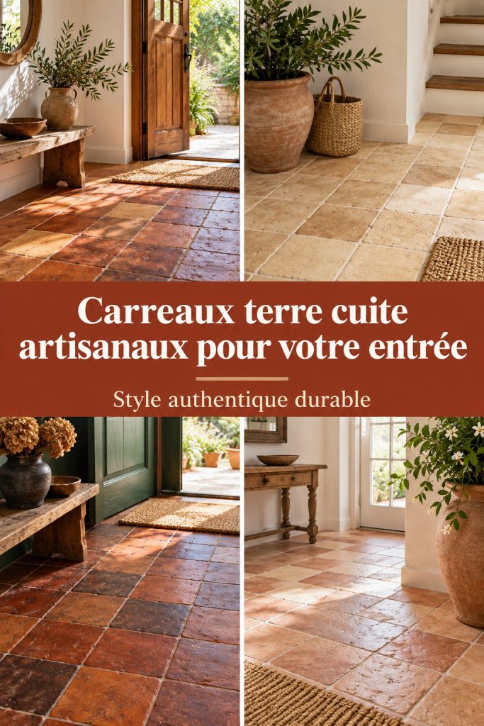 Carreaux en terre cuite artisanaux pour votre entrée