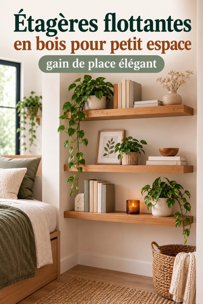 Étagères murales en bois pour optimiser votre espace