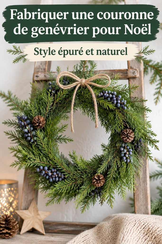 Fabriquer une couronne de genévrier pour Noël