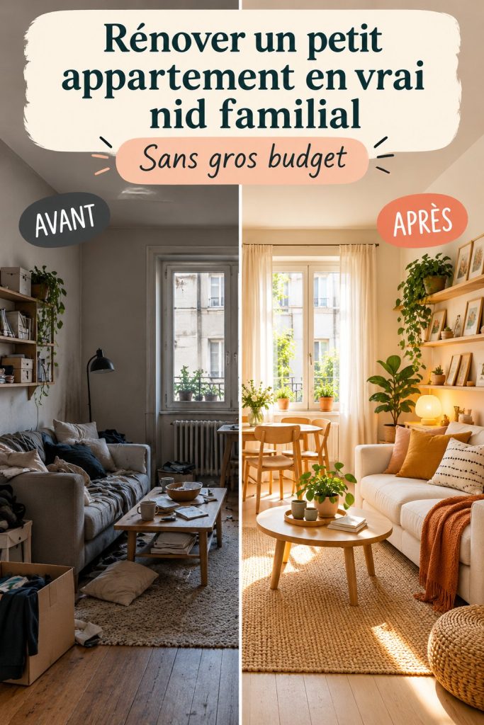 Appartement rénové en un chaleureux espace familial avec des matériaux nobles